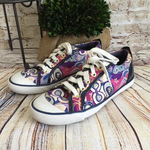 Coach Women's Barrett Blue Sneakers - Picture 4 of 8